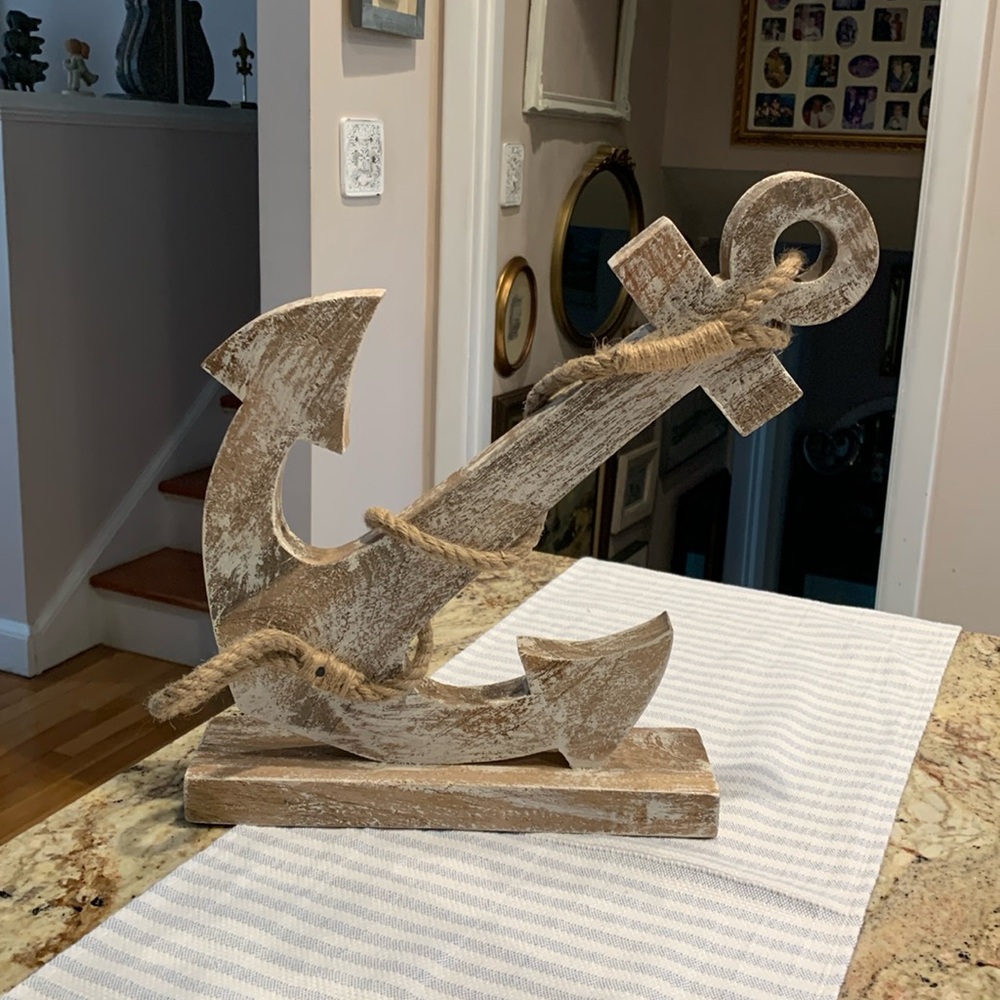 NWOT Wood Anchor Home Decor